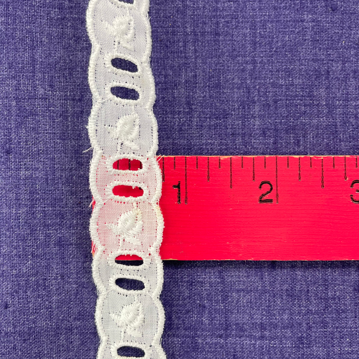 1970’s White Insertion Lace - Cotton Blend - BTY (TR6)