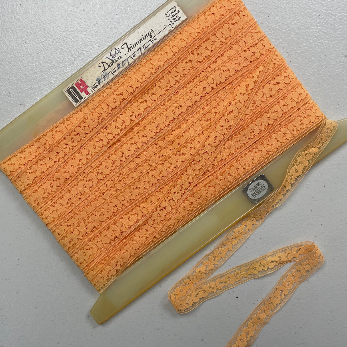 1970’s Floral Hem Tape/Lace - Nylon - Extended color range - BTY