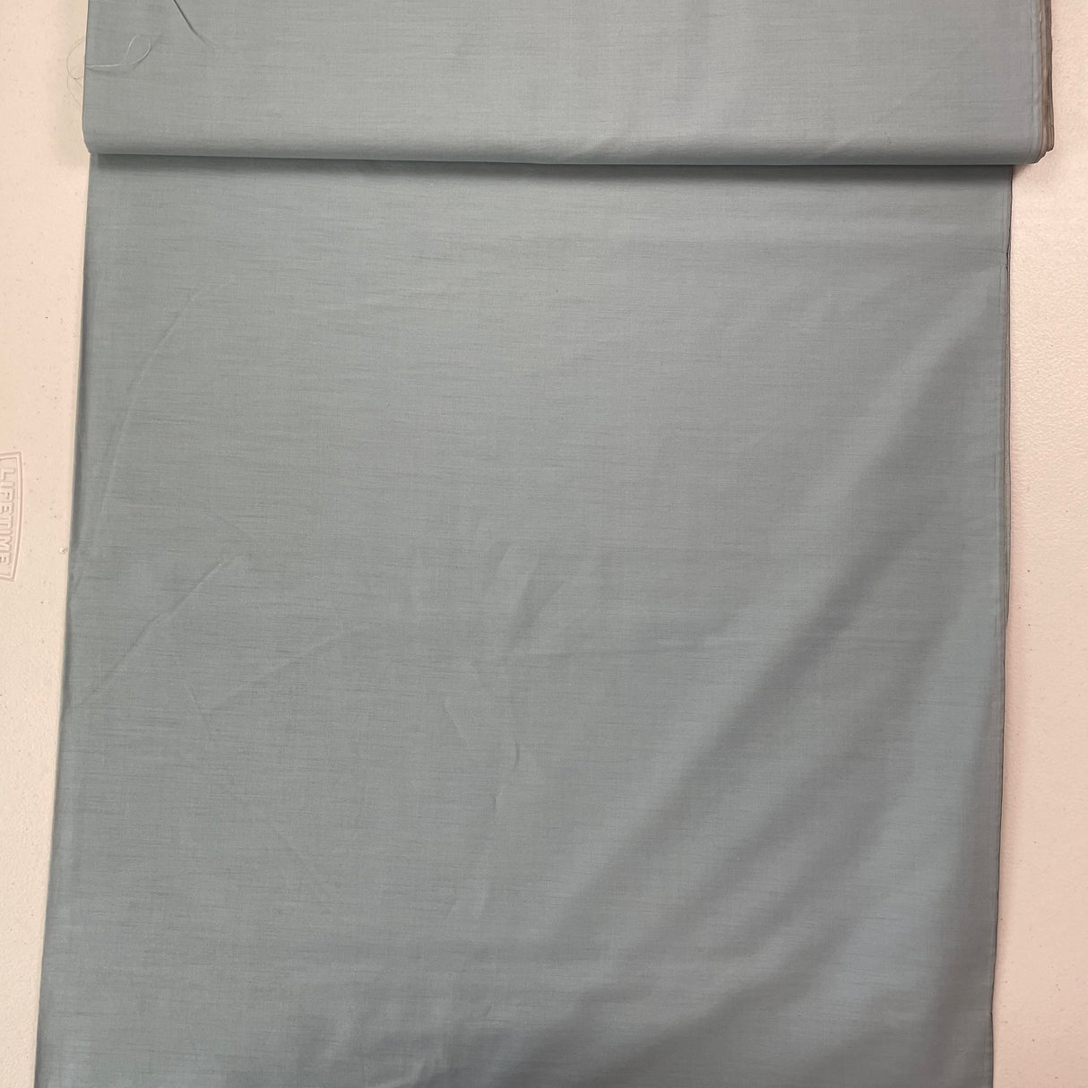 1970’s Slate Blue Grey Solid Poly/cotton Fabric - BTY