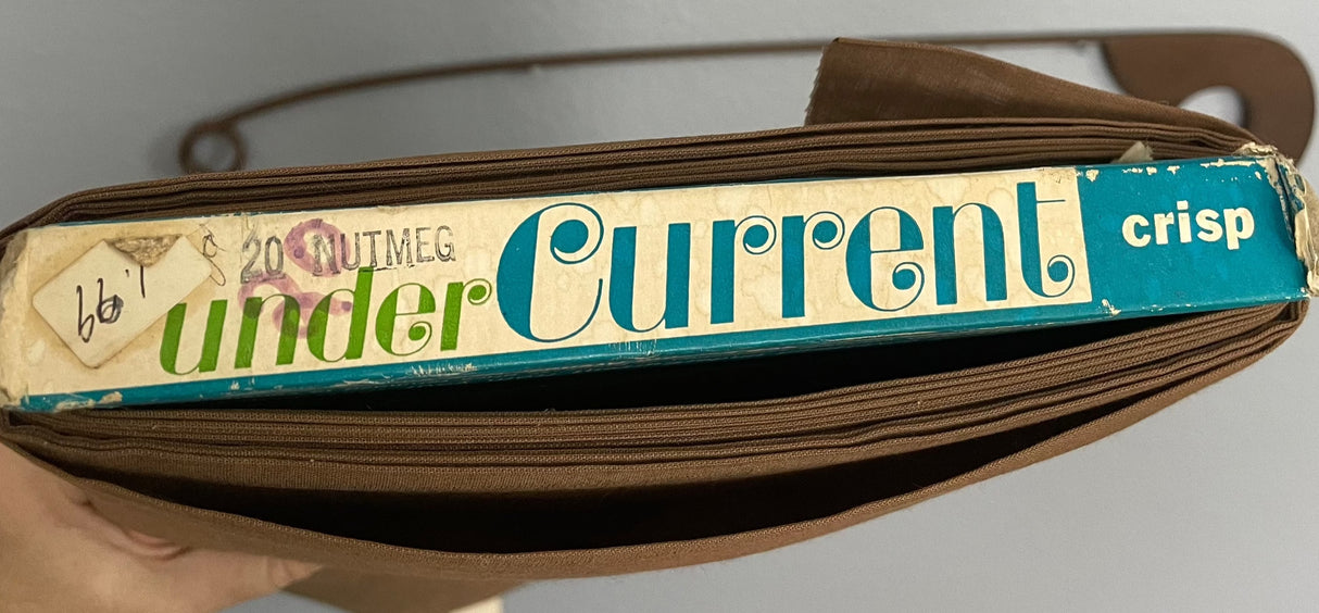 1960’s Undercurrent Banana Yellow Solid Sheer Rayon lining Fabric - BTY