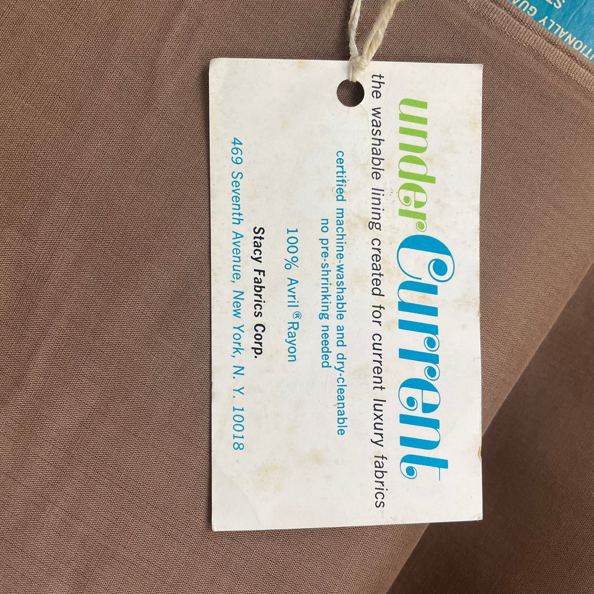 1960’s Undercurrent Banana Yellow Solid Sheer Rayon lining Fabric - BTY