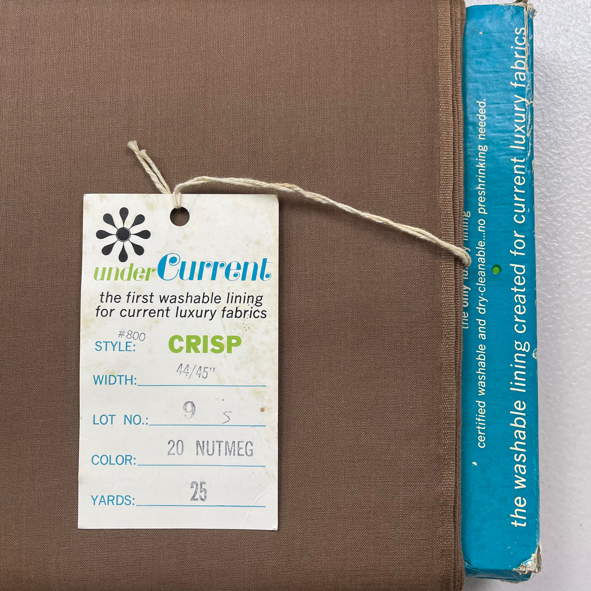 1960’s Undercurrent Banana Yellow Solid Sheer Rayon lining Fabric - BTY