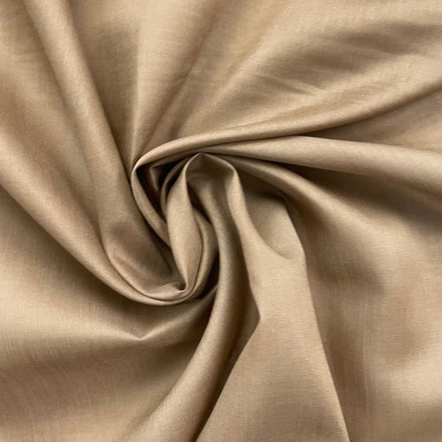 1970’s Nutmeg Brown Solid Rayon Fabric - BTY