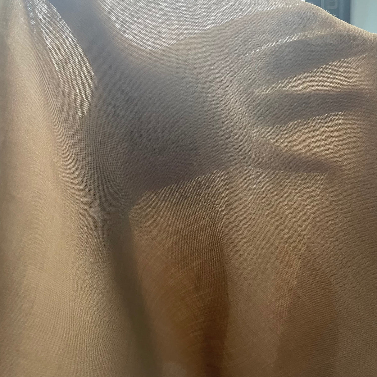 1960’s Undercurrent Banana Yellow Solid Sheer Rayon lining Fabric - BTY