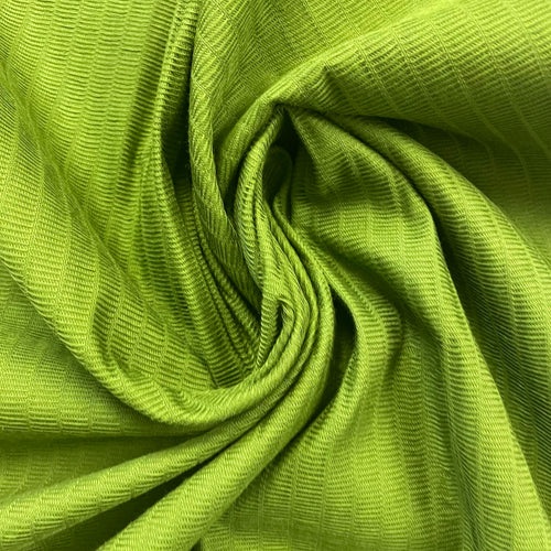 1970’s Wamsutta Avocado Green Striped “Stockade” Fabric  - BTY
