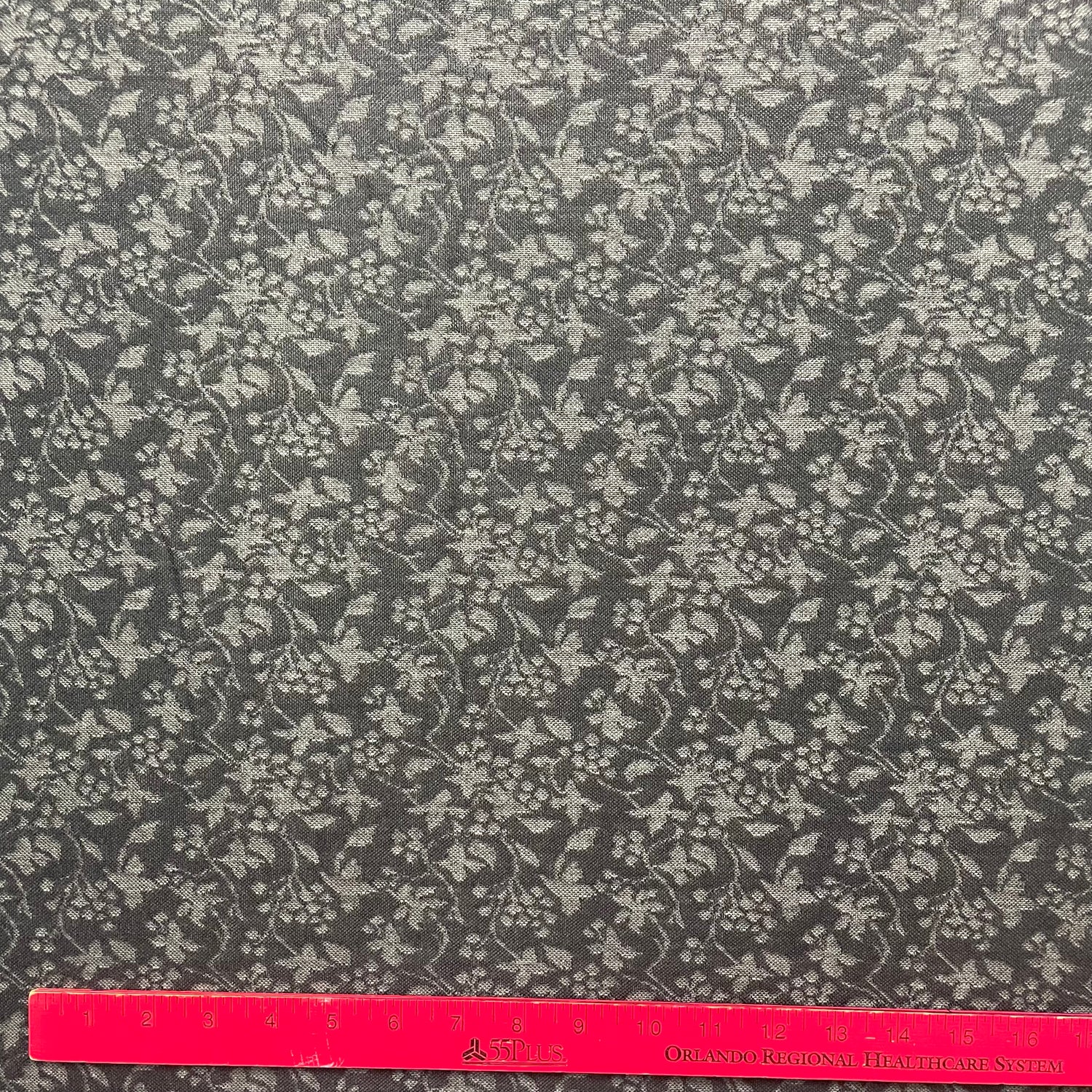 1970’s Black Polyester Lace Fabric - BTY (G10)