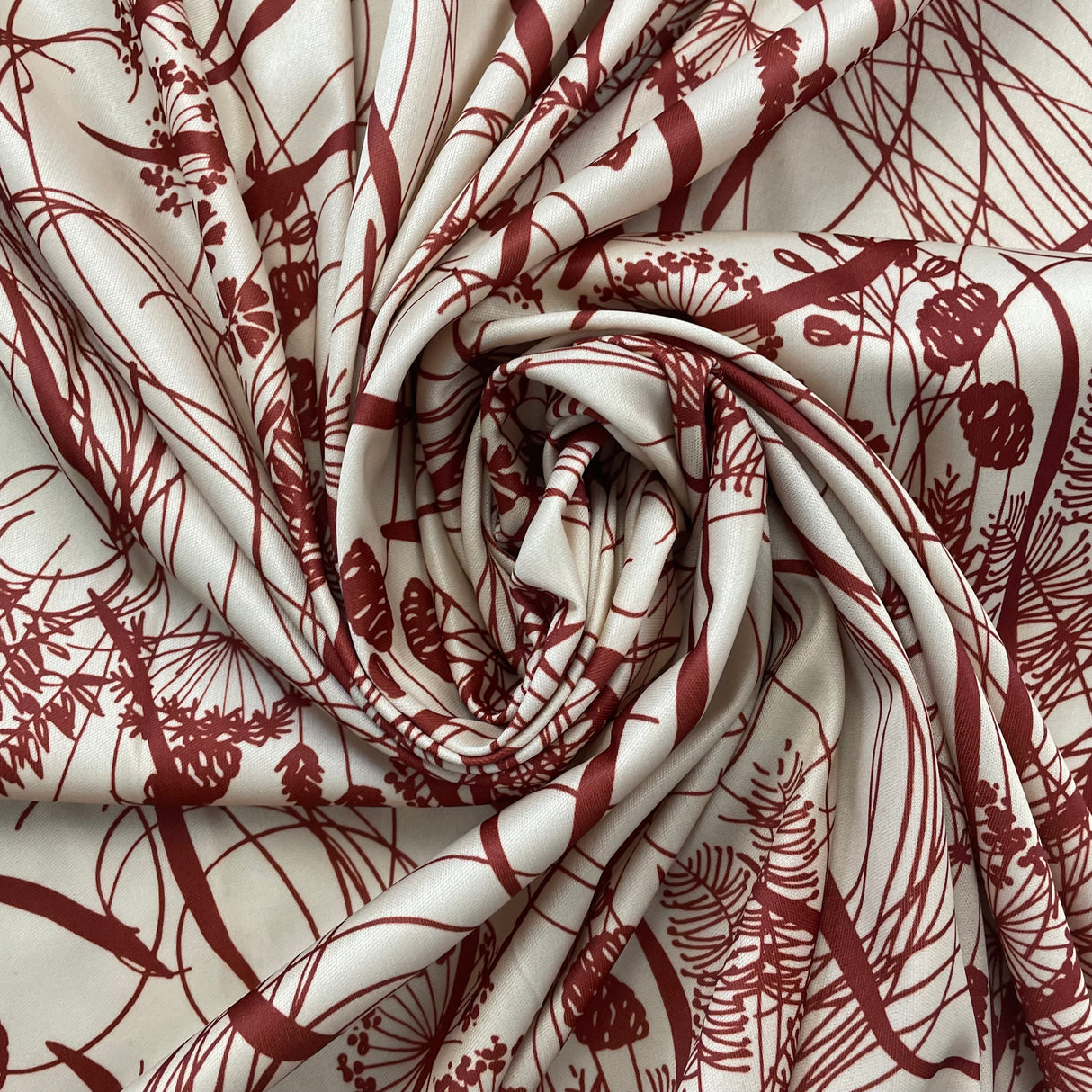 1970’s Floral Printed Polyester Double Knit Fabric - Multiple colors available - BTY