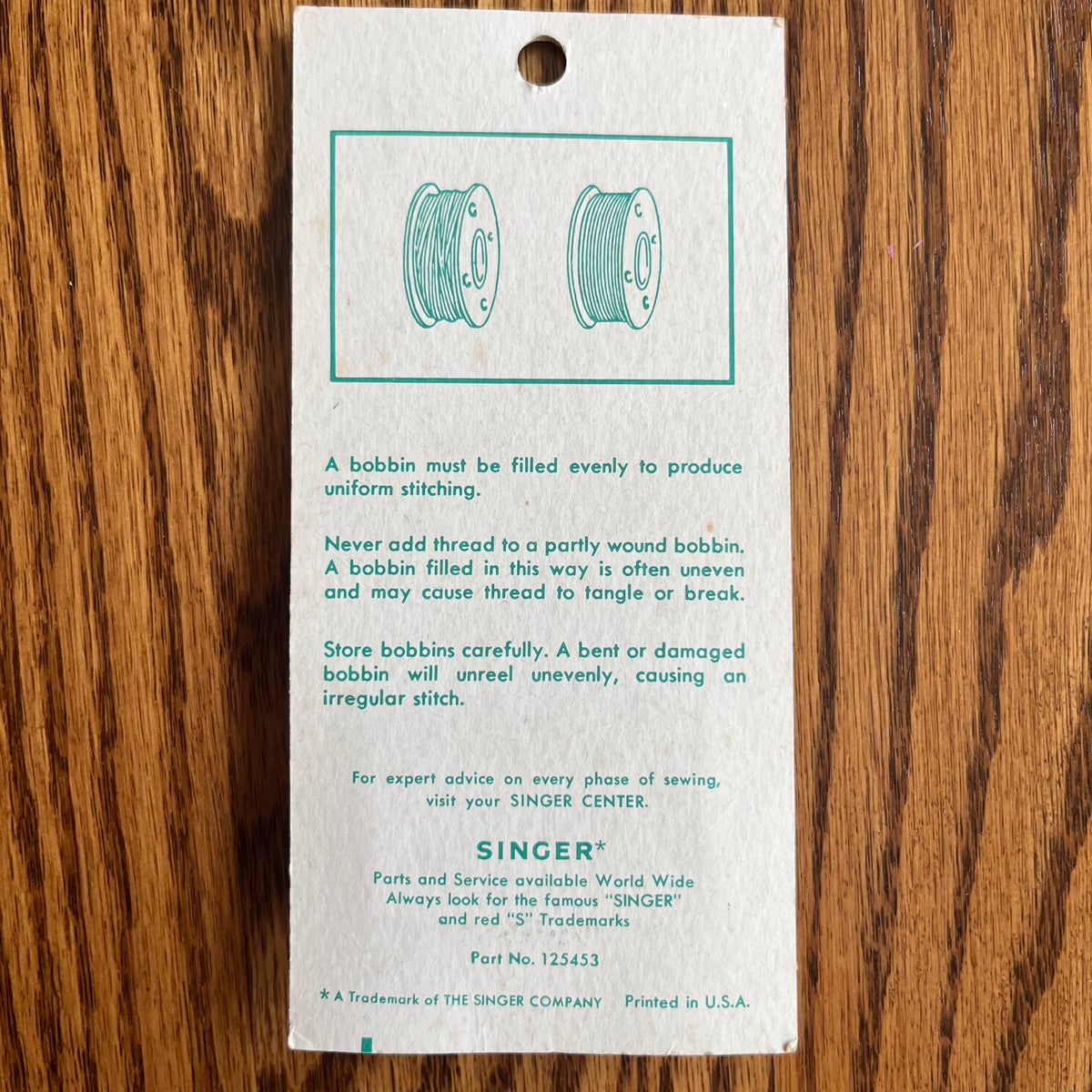 1960's Singer Sewing Machine Metal Bobbins For Singer 15 class NOS