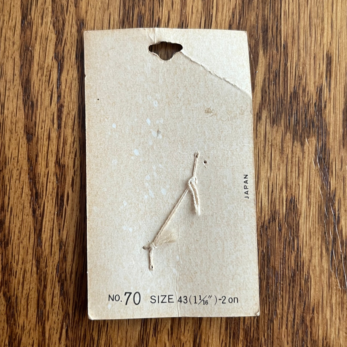 1970’s La Mode Mother of Pearl Buttons - Grey - Set of 2 - Size 43 - 1 1/16" - on card