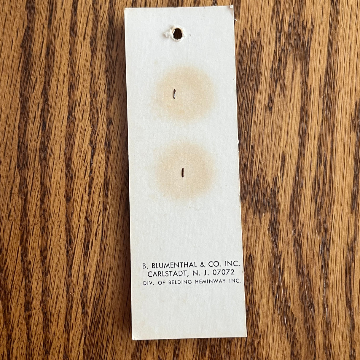 1970’s Le Chic Grey Plastic MOP style Buttons - Grey - Set of 2 - Size 36 - 7/8" - on card