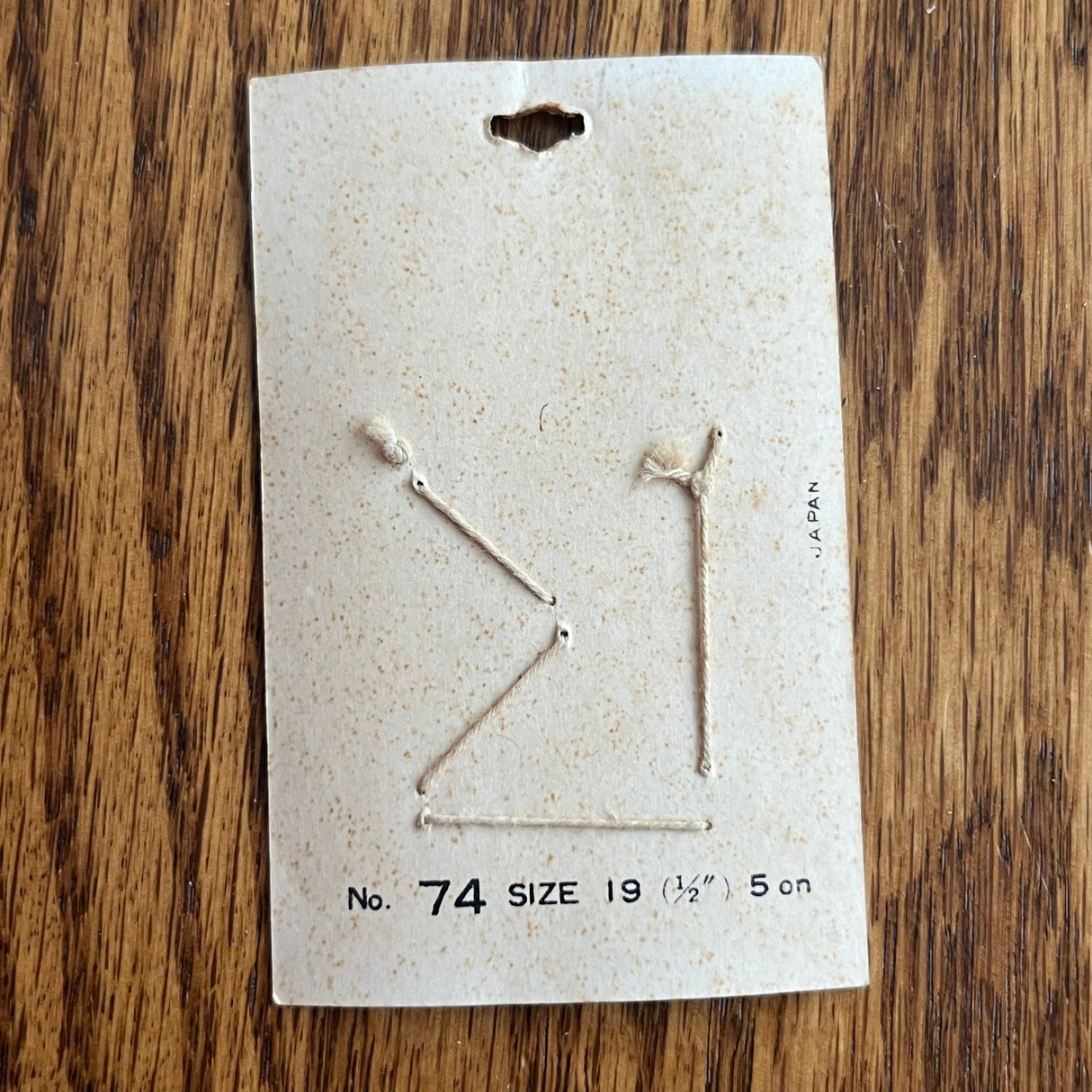 1970’s La Mode Mother of Pearl Buttons - Grey - Set of 5 - Size 19 - 1/2" - on card