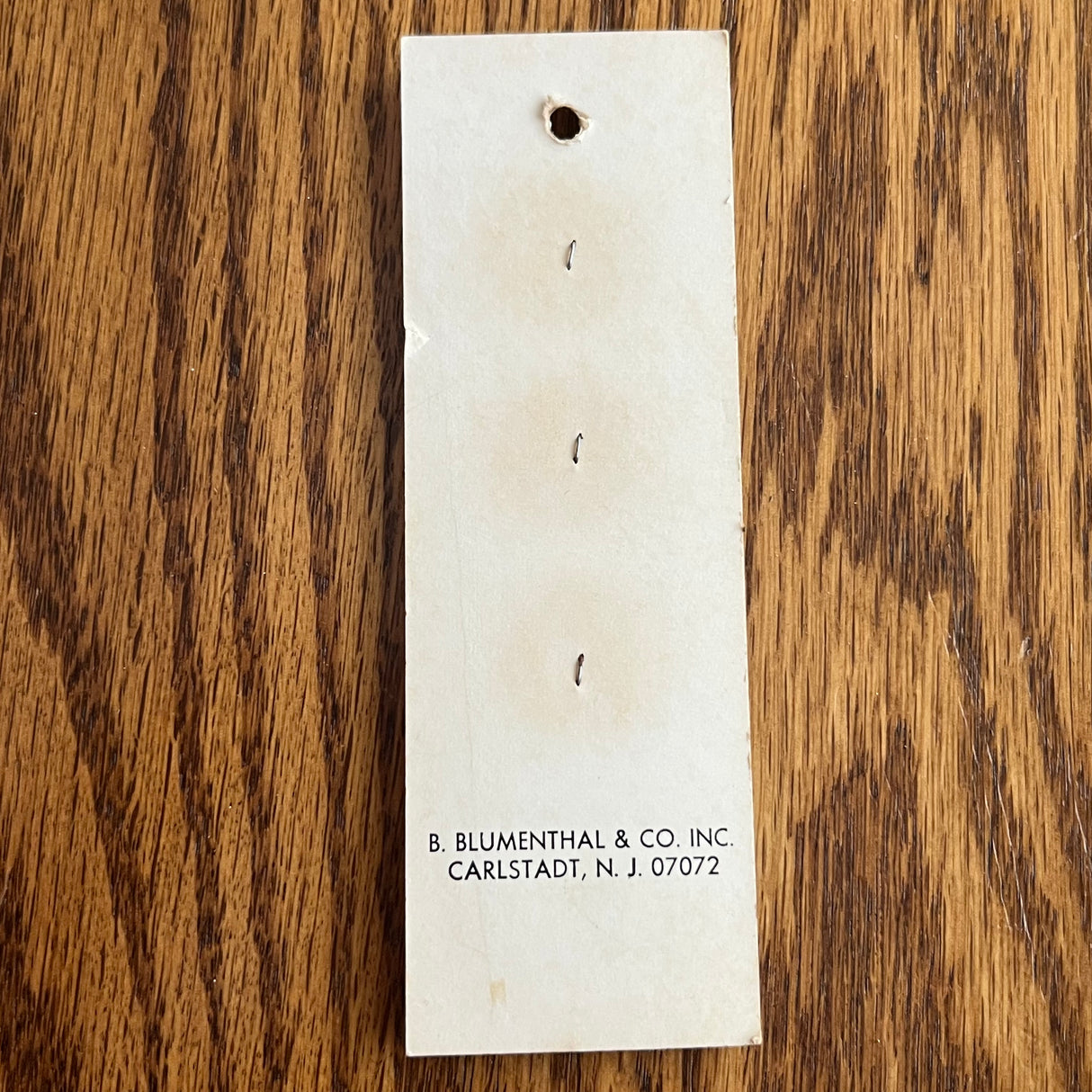 1970’s Le Chic Brown Plastic Wood style Buttons - Brown - Set of 3 - Size 34 - 7/8" - on card