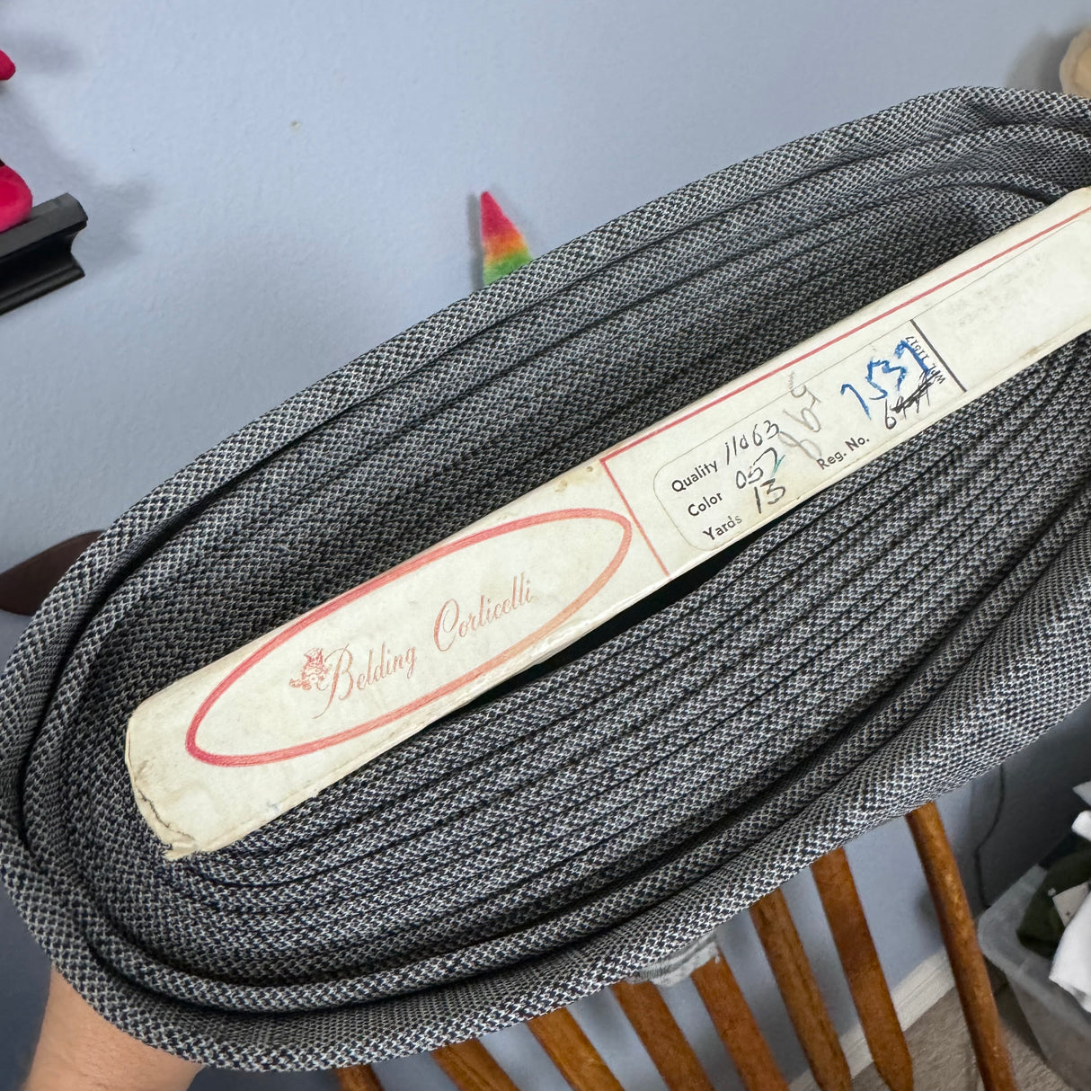 1970’s Black and Grey Houndstooth Plaid Fabric- Polyester - BTY (K1)