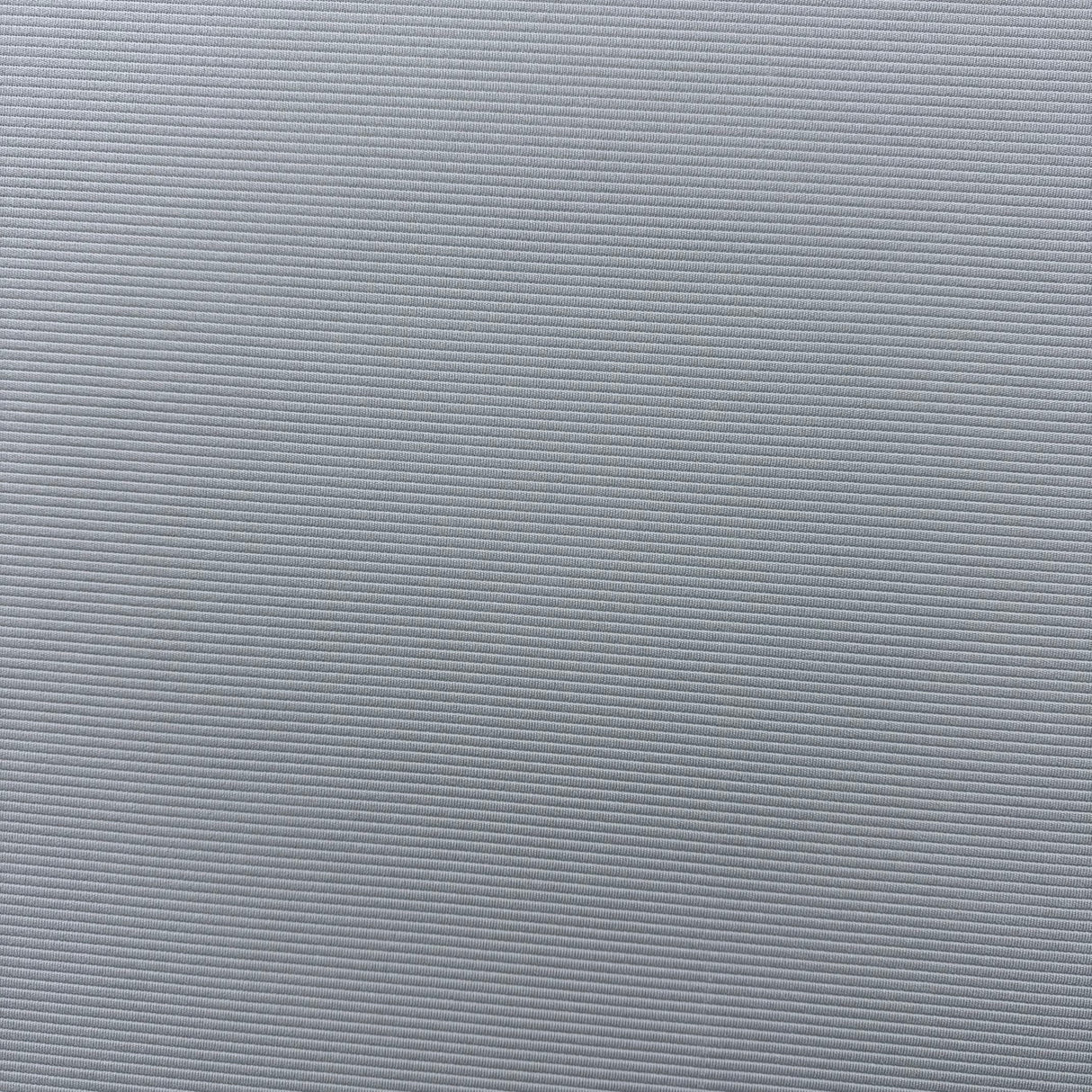 1970's Grey Ribbed Soft Double Knit Polyester Fabric (B2)- BTY