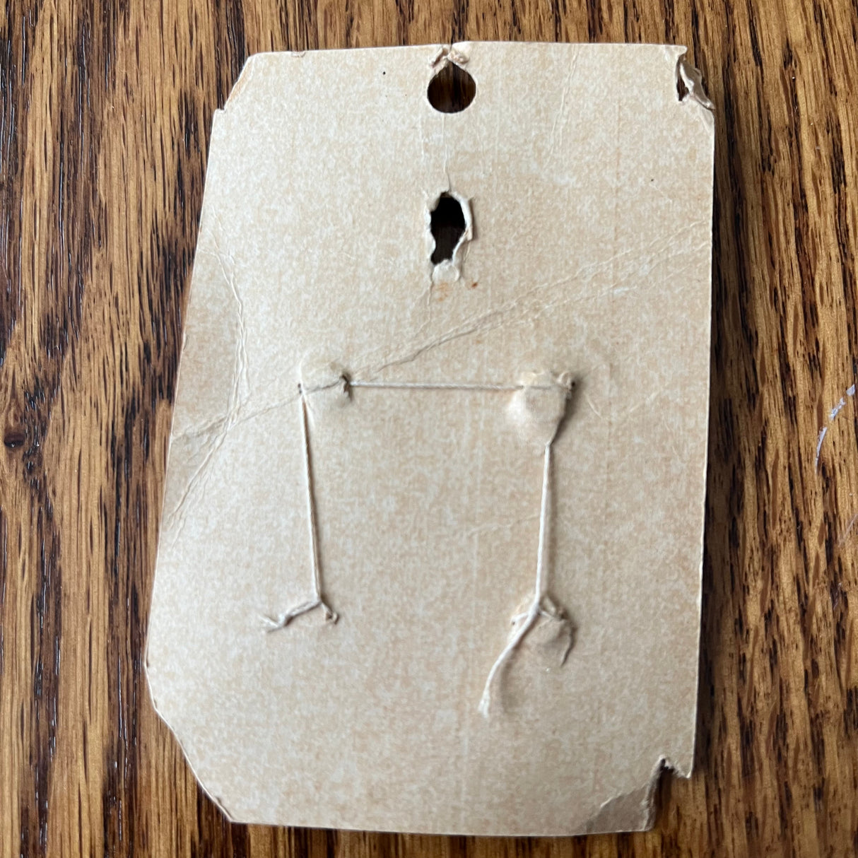 1970’s Le Chic Plastic Shank Buttons - Blue Opalescent - Set of 4 - 3/4" - on card