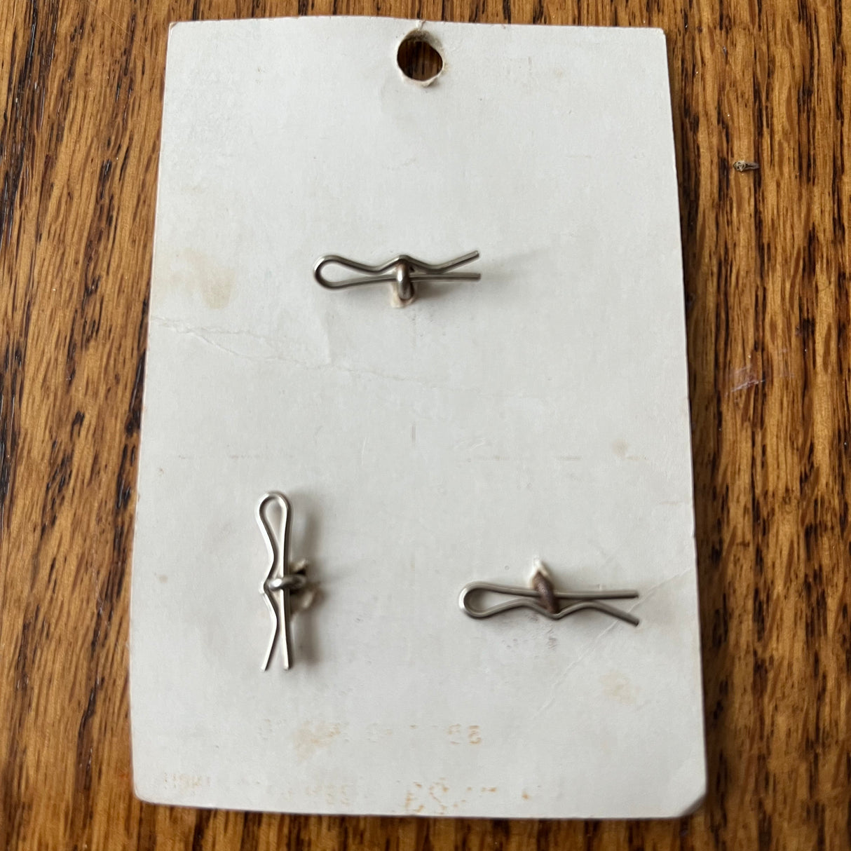 1970’s Le Chic Metal Shank Buttons - Brown Opalescent - Set of 3 - Size 36 - 7/8" - on card