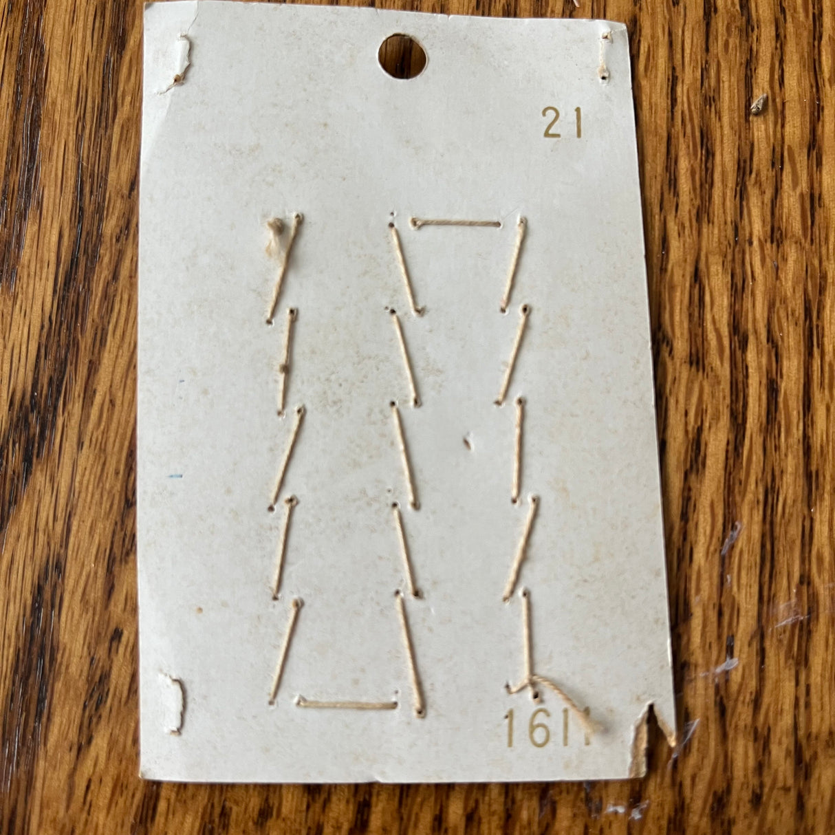 1970’s Le Chic White Plastic MOP style Buttons - White - Set of 18 - Size 12 - 5/16" - on card