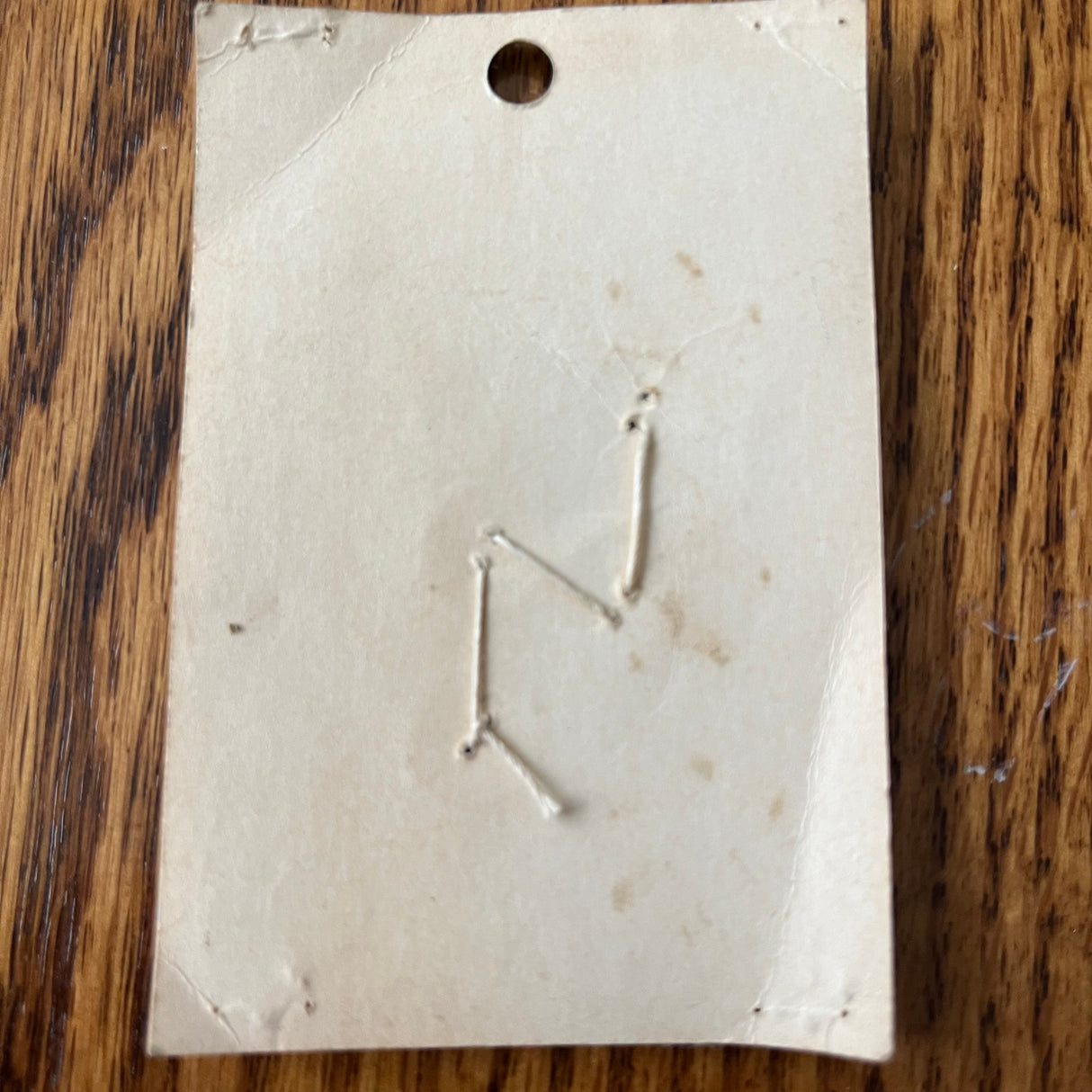 1950’s Lucky Day Pearl Buttons - Opaque - Set of 3 - 1/2" - on card