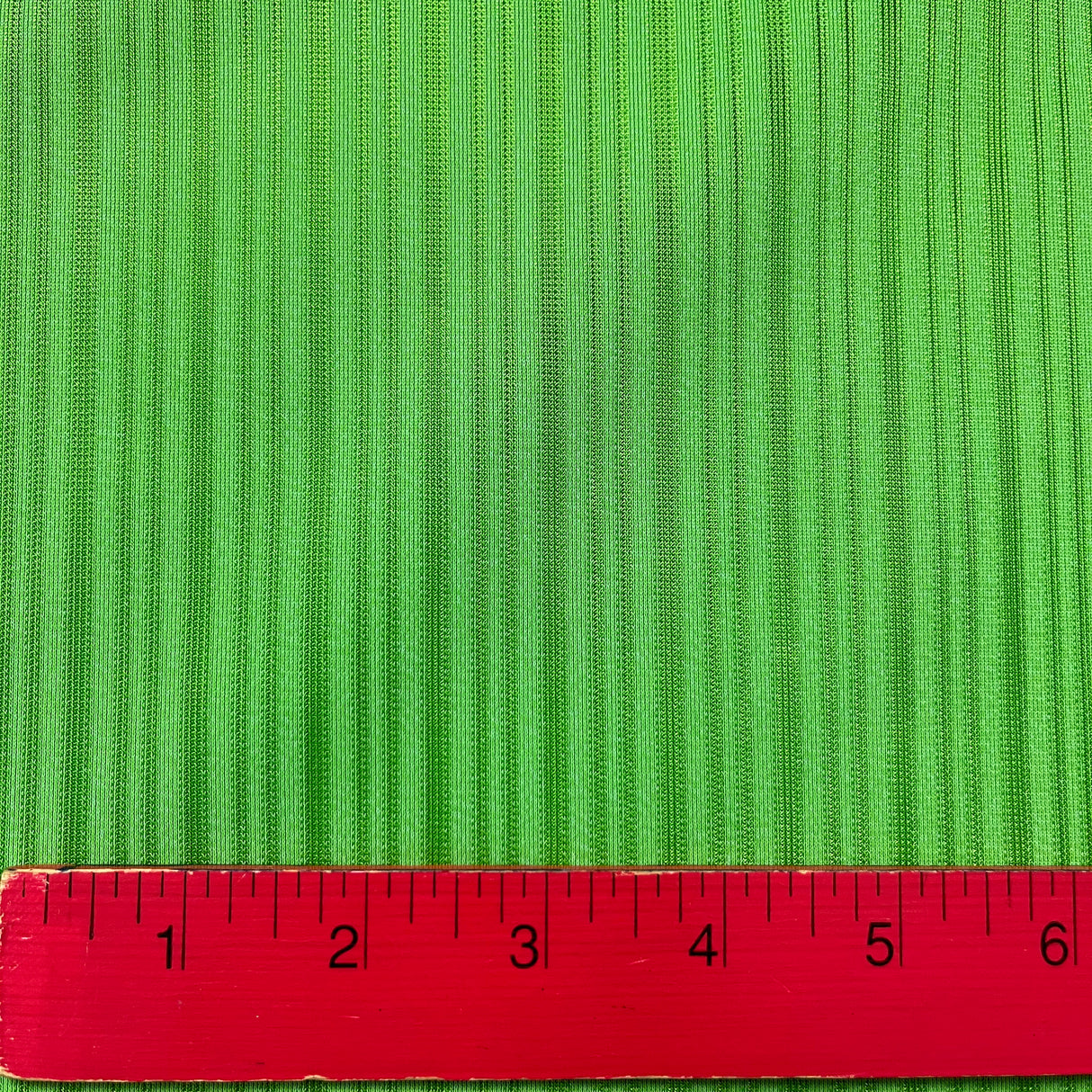 1970’s Green Matte and Shiny Striped Fabric- Polyester (G7)