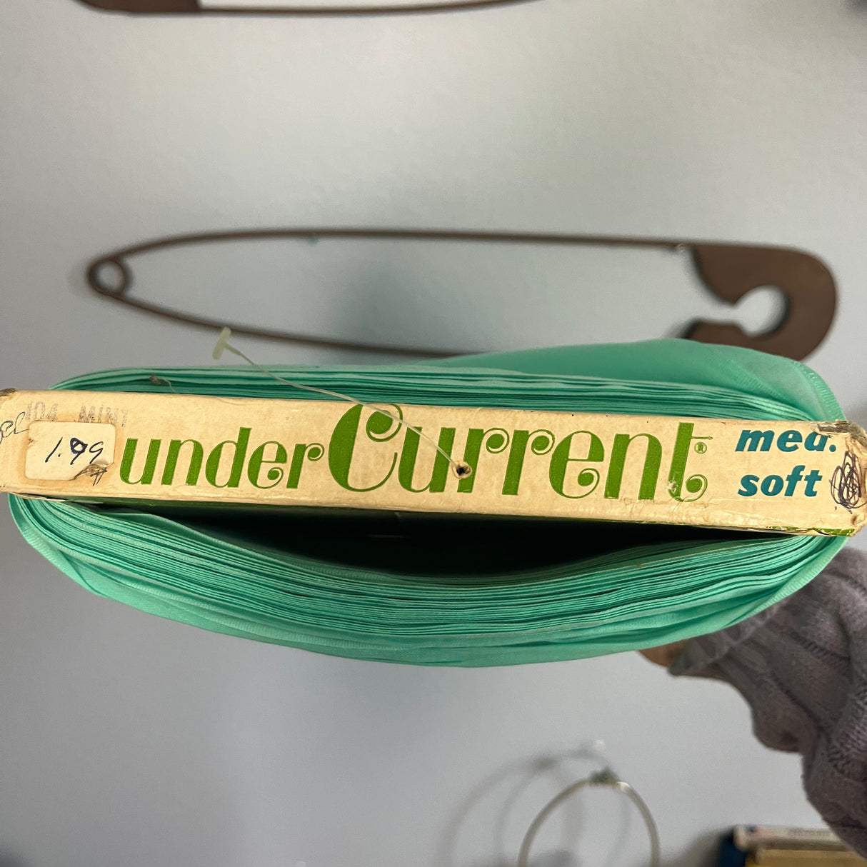 1960’s Undercurrent Banana Yellow Solid Sheer Rayon lining Fabric - BTY