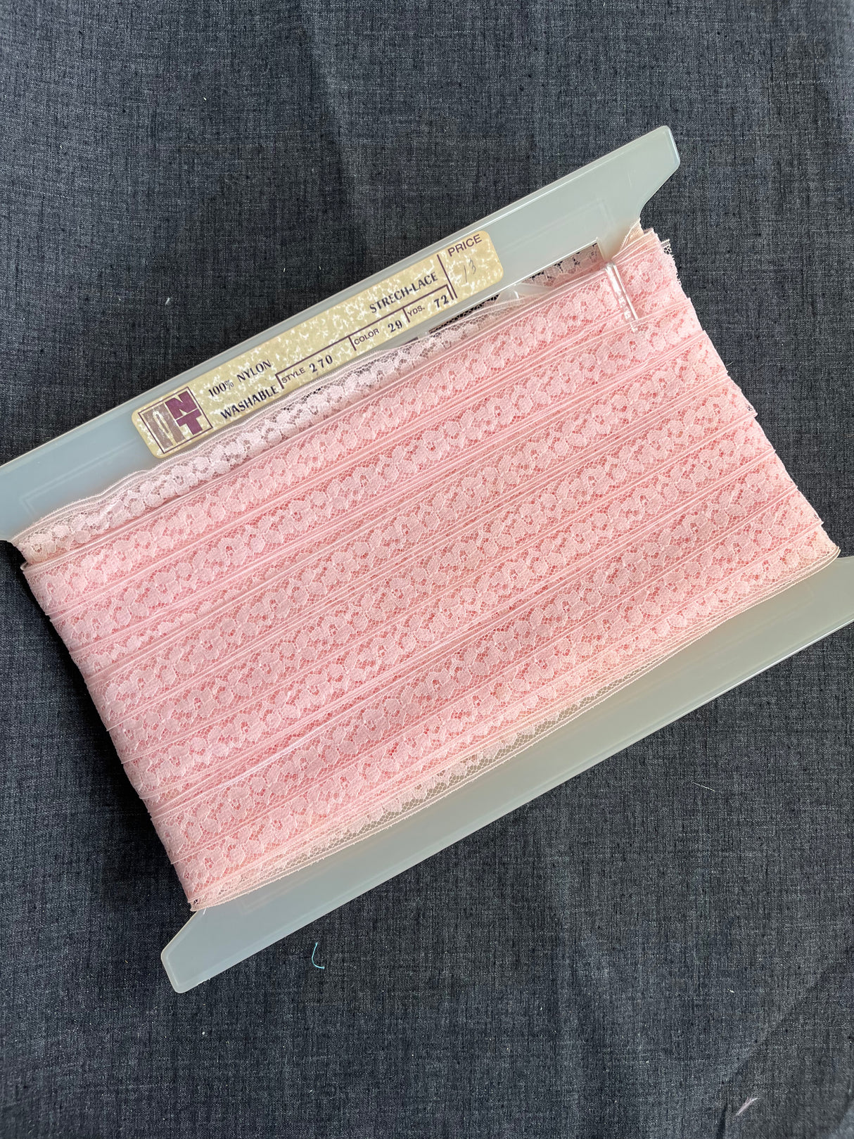 1970’s NT Floral Nylon Hem Tape - Multiple colors available - BTY
