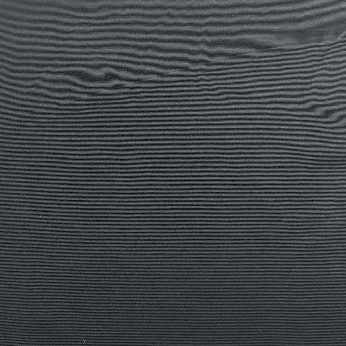 1970's Blacked Ribbed Synthetic Fabric- BTY (S31)