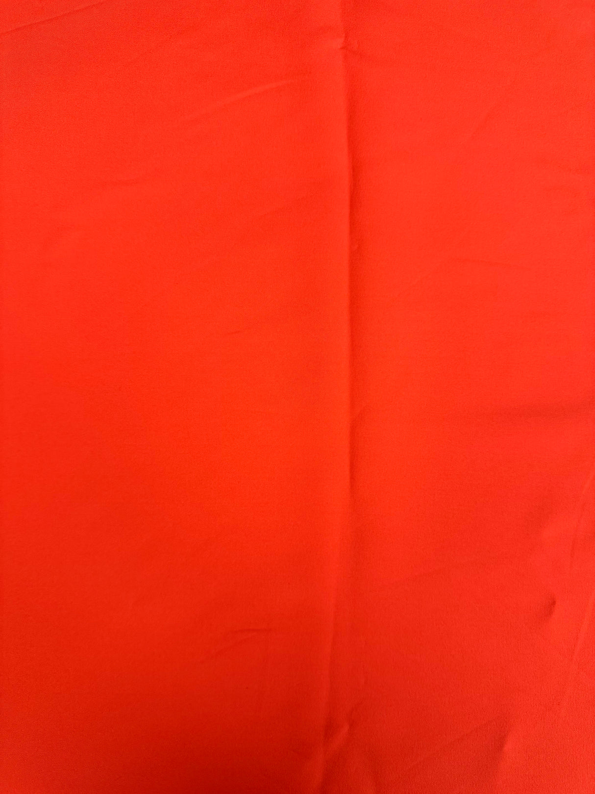 1970’s Bright Orange Satinessa Fabric - Polyester - BTY (H15)