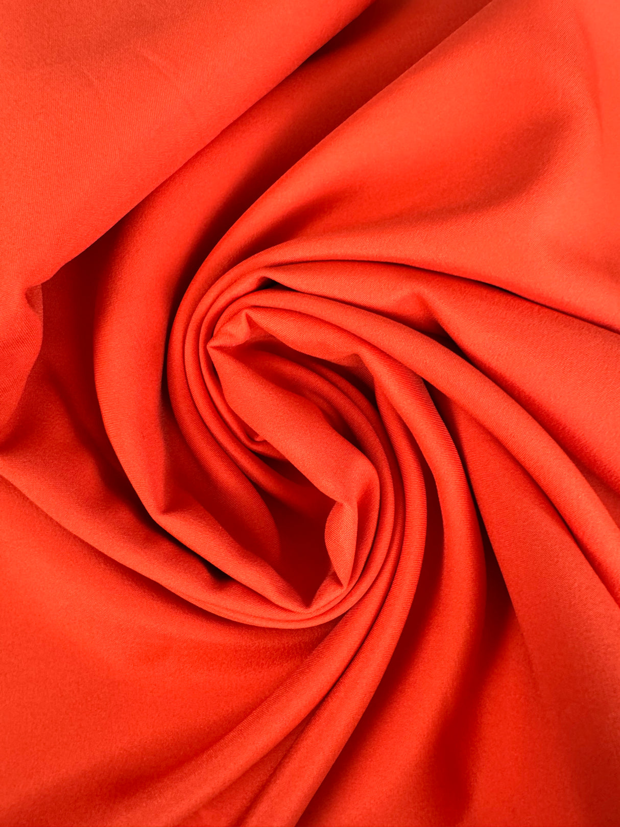 1970’s Bright Orange Satinessa Fabric - Polyester - BTY (H15)
