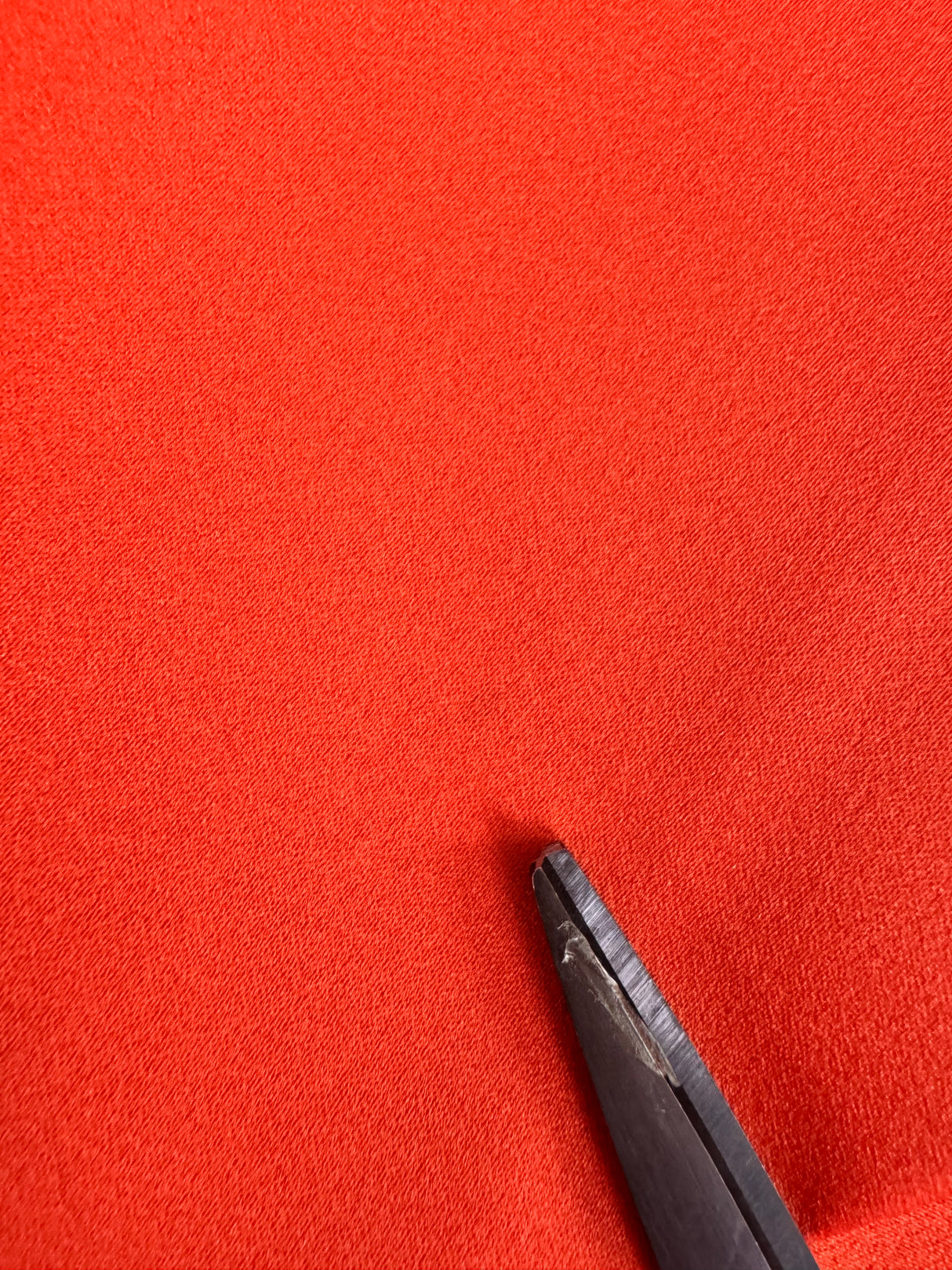 1970’s Bright Orange Satinessa Fabric - Polyester - BTY (H15)