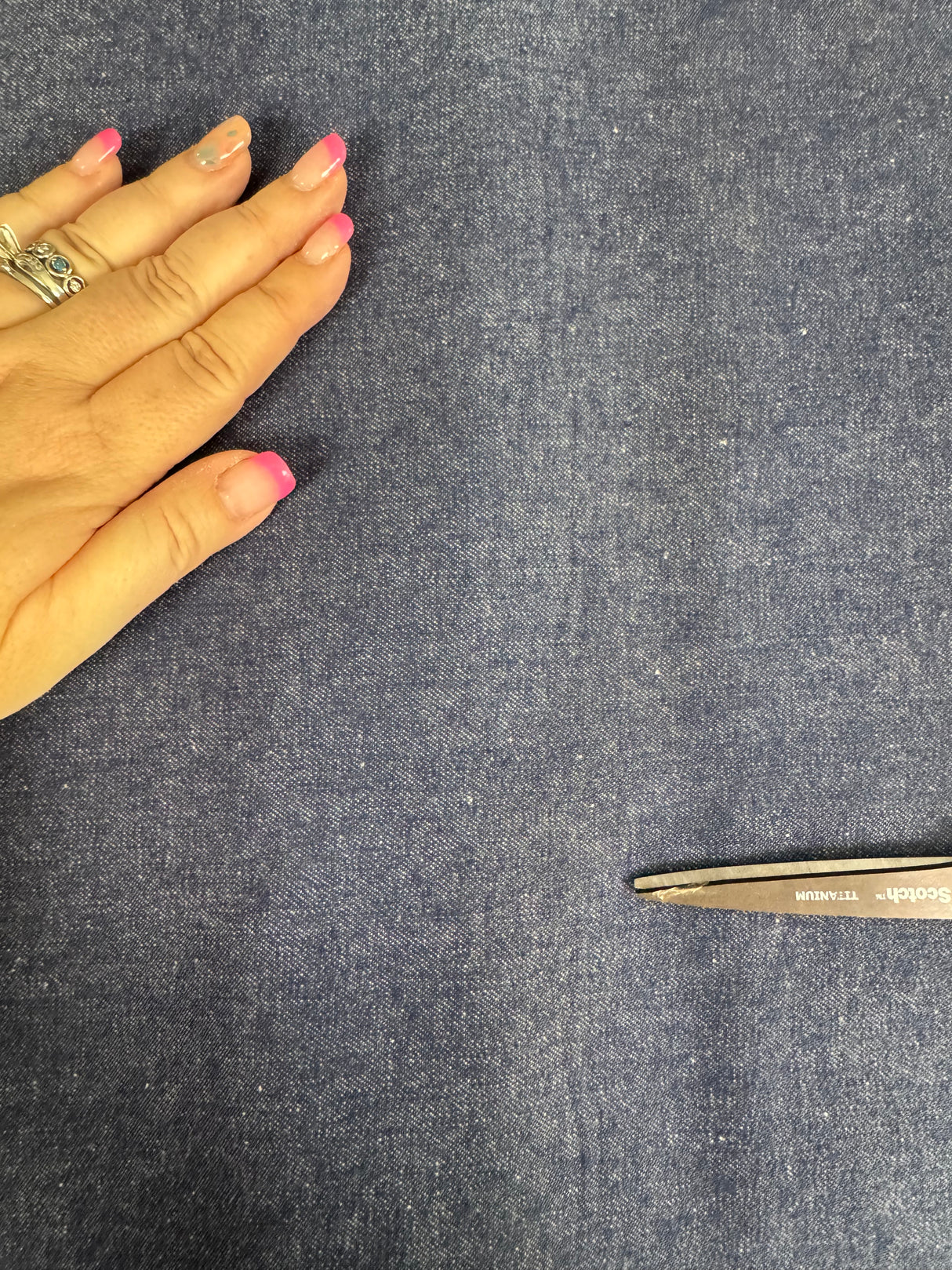 1970’s Blue Denim Fabric - Cotton - BTY (H20)