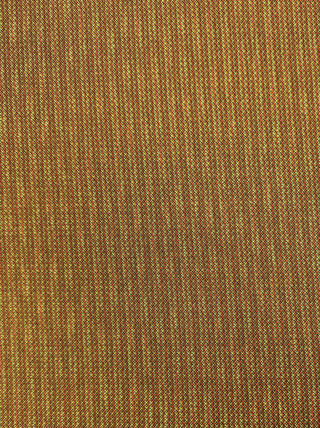 1970’s Brown, Green and Yellow Textured Double Knit Fabric - Polyester (H22)
