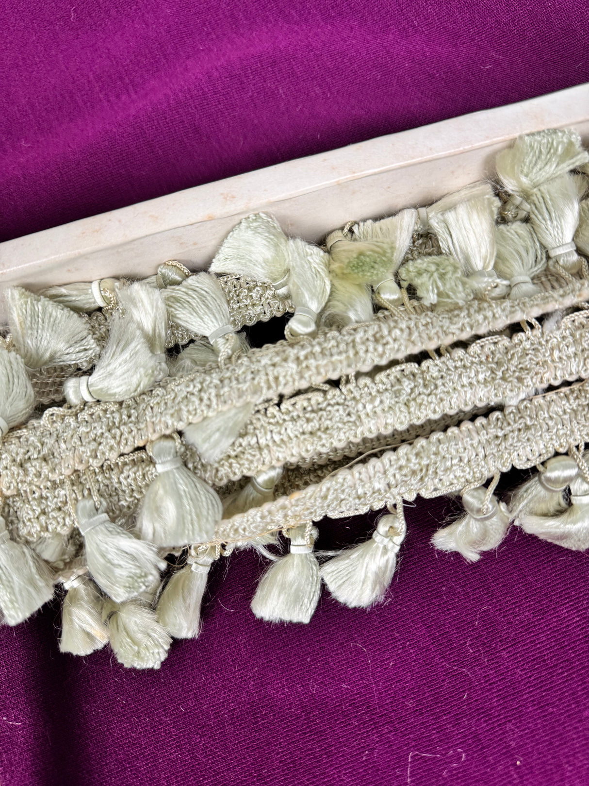 1970’s Light Green Upholstery Tassel Trim