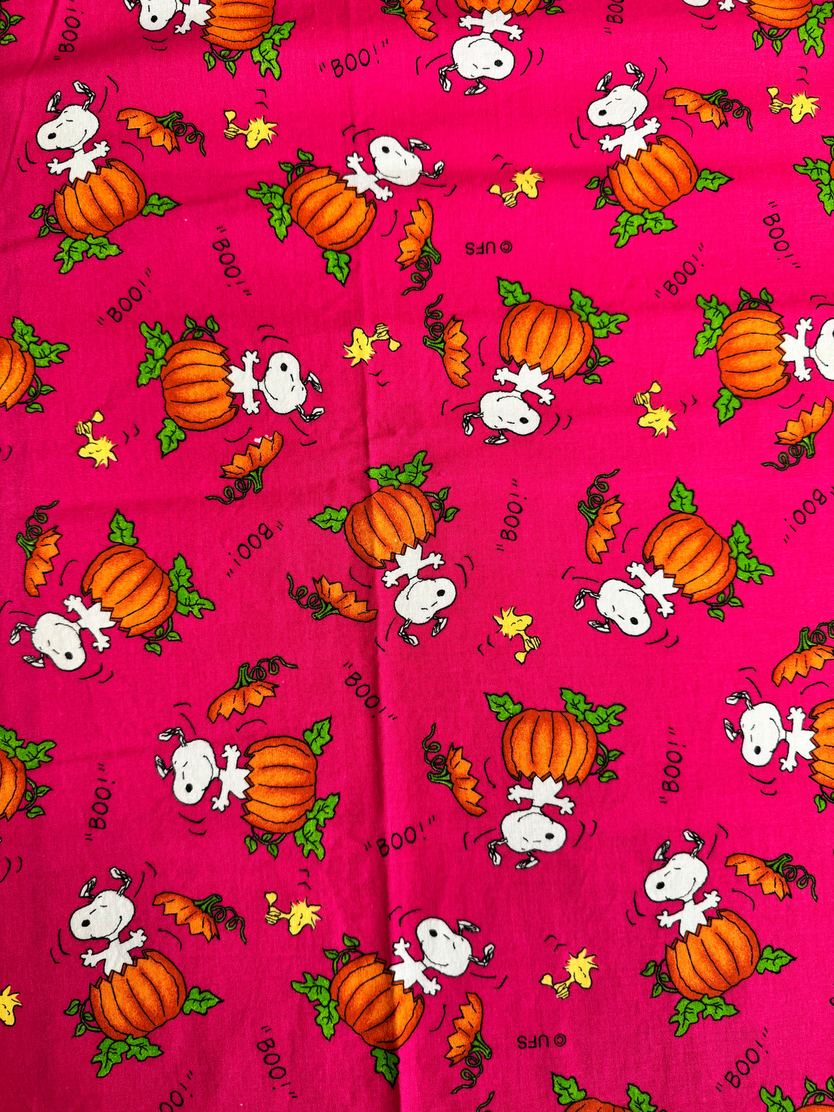 2000’s Snoopy Pumpkin Novelty Print Fabric - Multiple Colors Available - Piece (P188)
