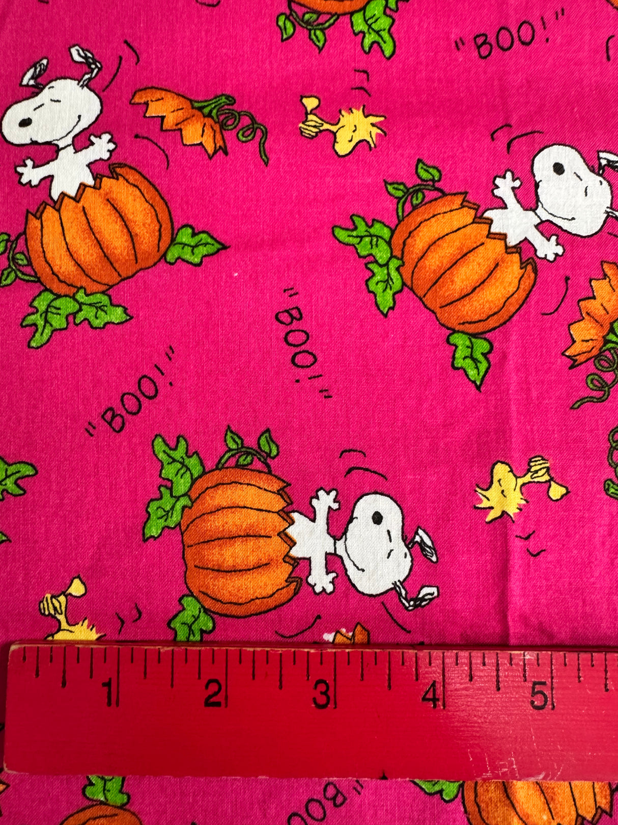 2000’s Snoopy Pumpkin Novelty Print Fabric - Multiple Colors Available - Piece (P188)