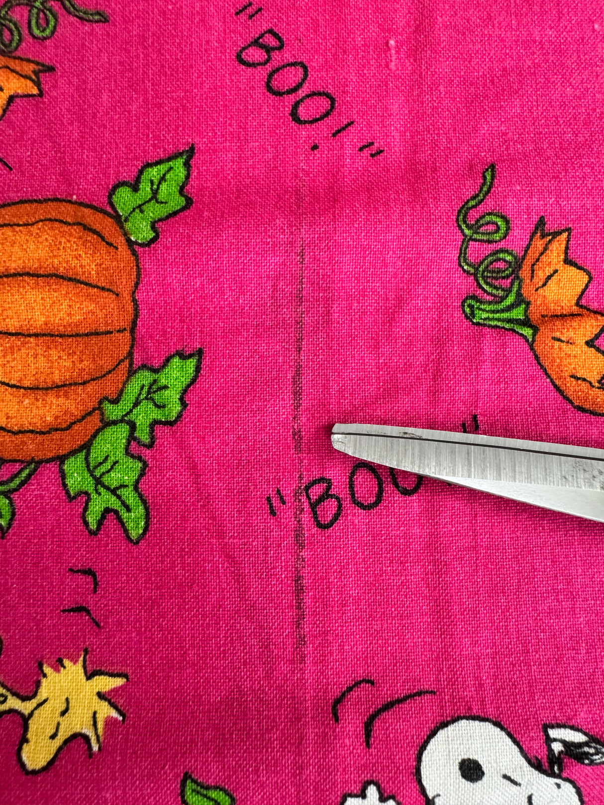 2000’s Snoopy Pumpkin Novelty Print Fabric - Multiple Colors Available - Piece (P188)