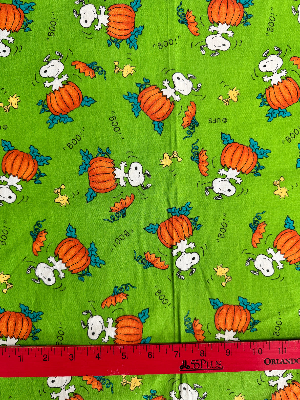 2000’s Snoopy Pumpkin Novelty Print Fabric - Multiple Colors Available - Piece (P188)