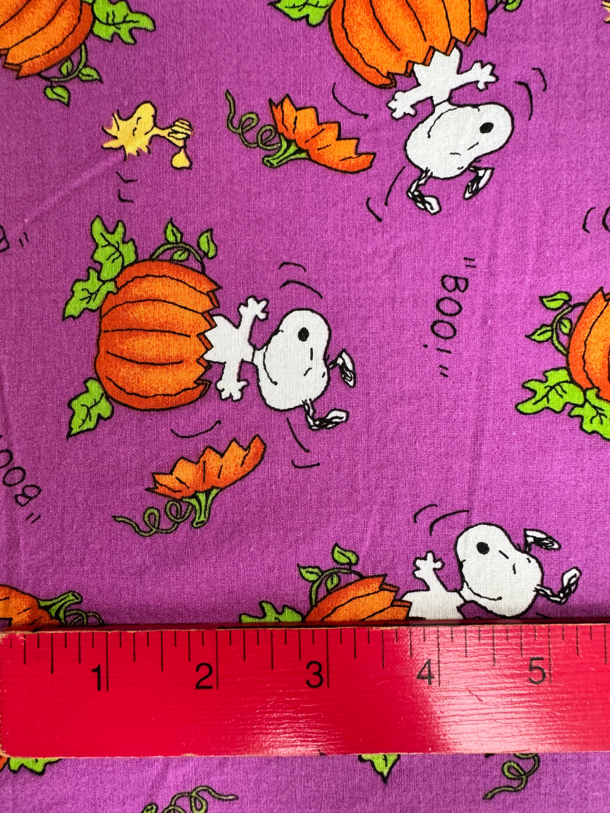 2000’s Snoopy Pumpkin Novelty Print Fabric - Multiple Colors Available - Piece (P188)
