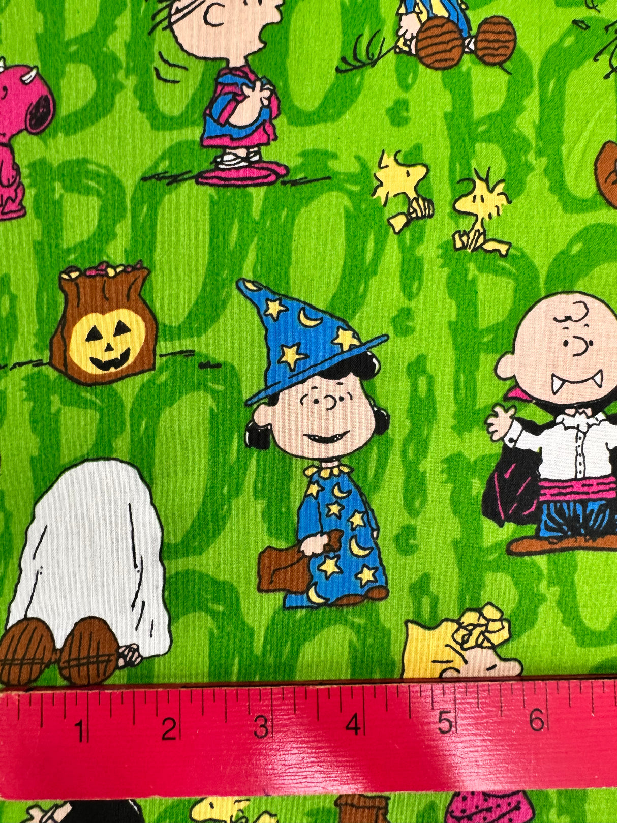 2000’s Peanuts Halloween Novelty Print Fabric - 3 yds - (P189)