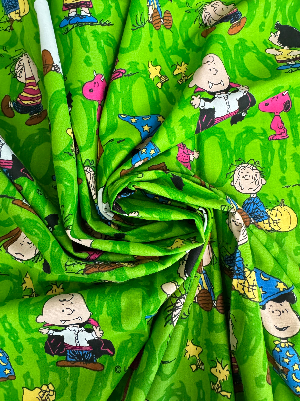 2000’s Peanuts Halloween Novelty Print Fabric - 3 yds - (P189)