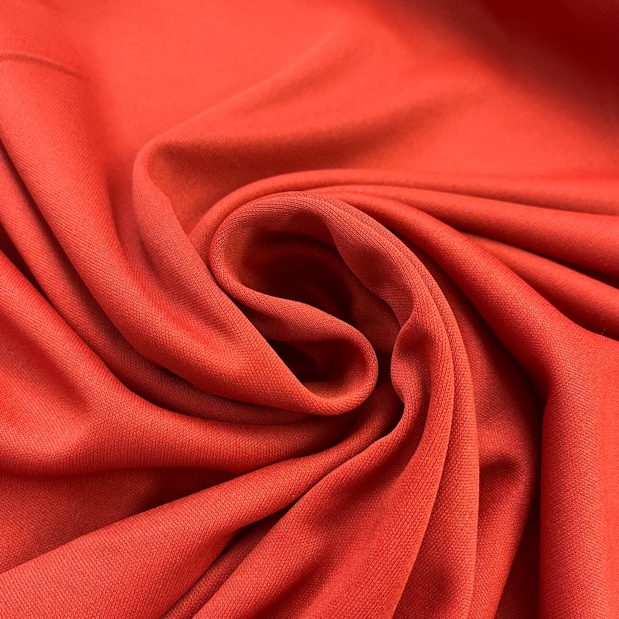 1970’s Burnt Orange Stretchy Polyester Knit Fabric - BTY (K2)