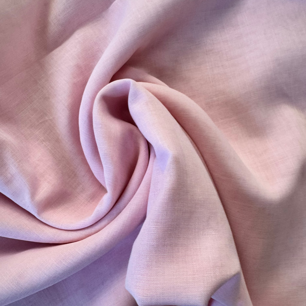 1970’s Light Pink Sheer Cotton Voile Fabric - (P192)