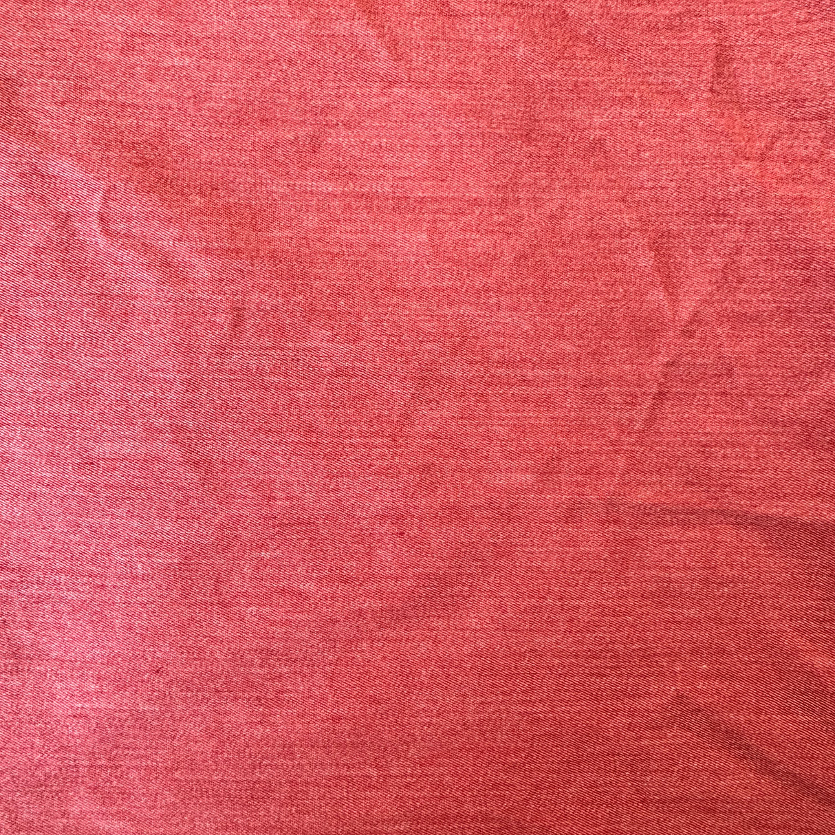 1970’s Heathered Red Cotton Blend Fabric - (P196)