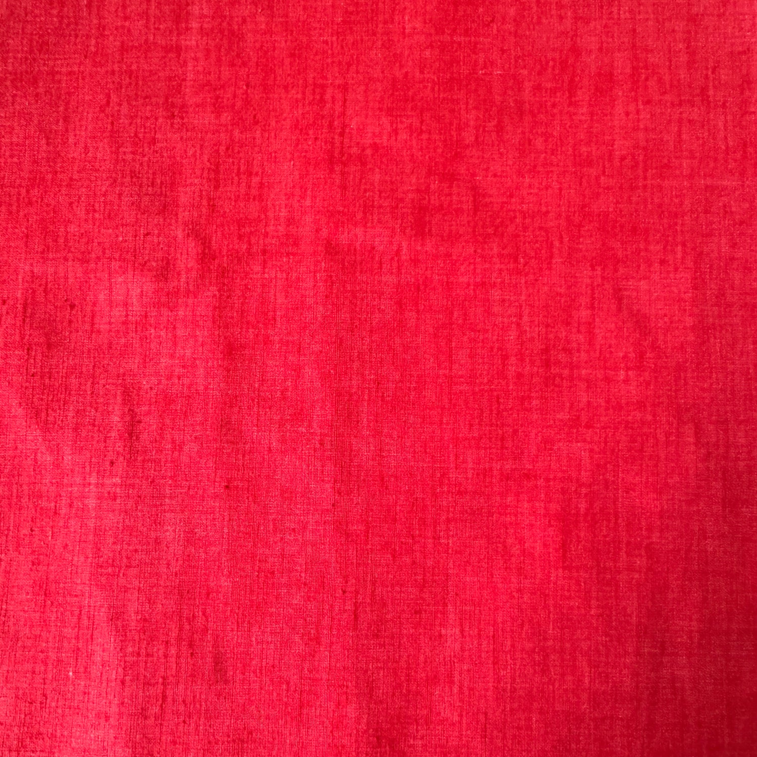 1970’s Red Kettle Cloth Fabric - (P197)