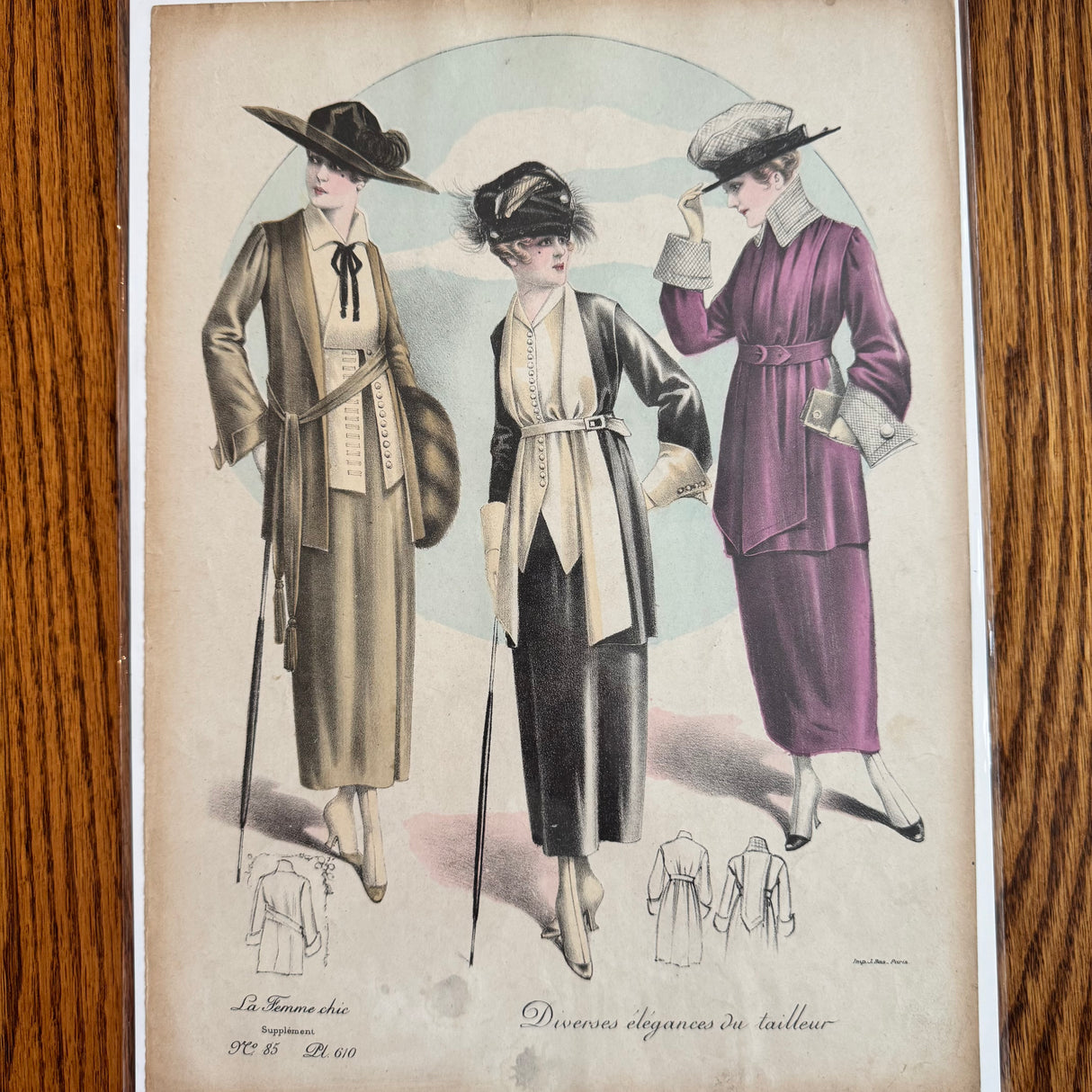 1910's La Femme Chic Fashion Plates - Single