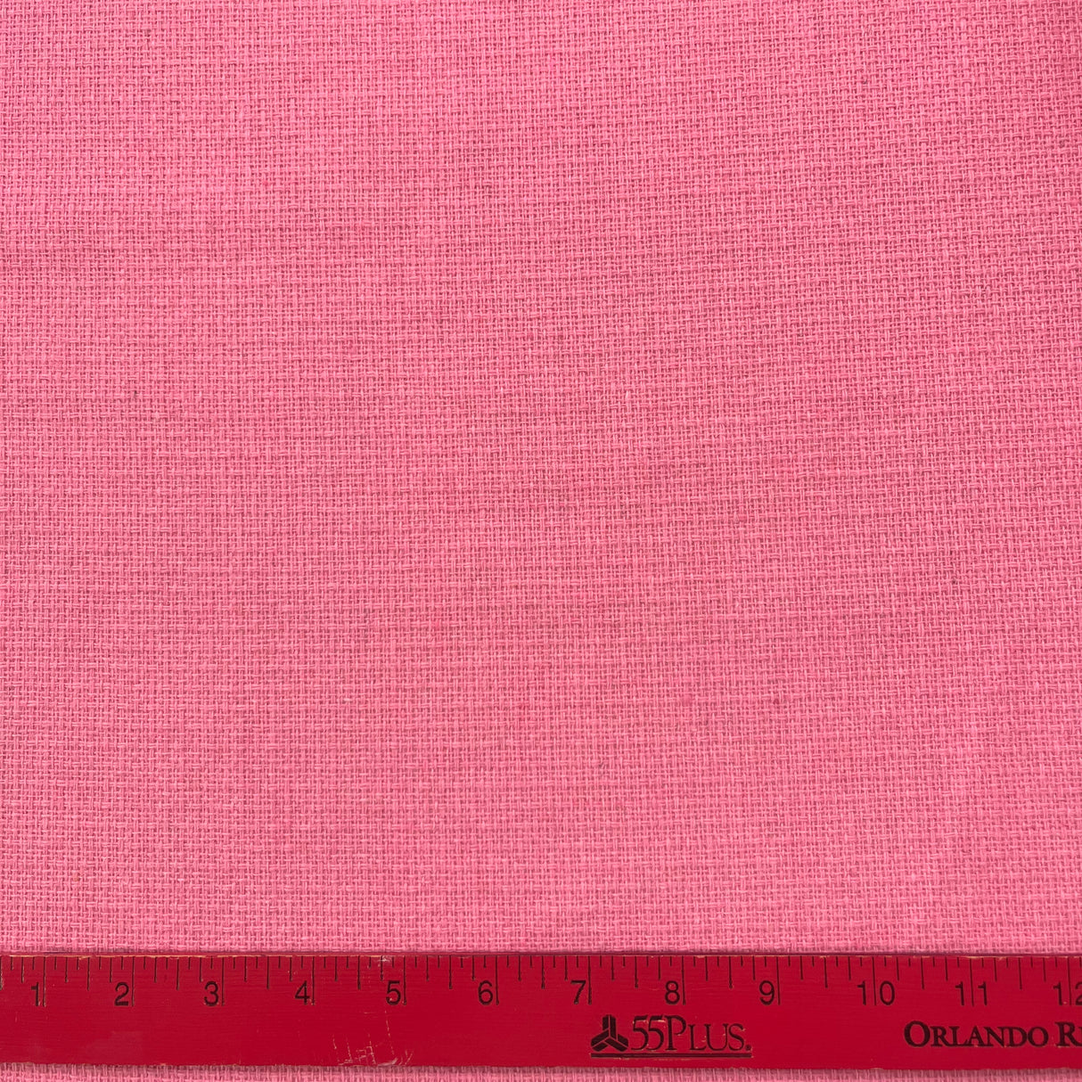 1970’s Bright Pink Solid Color Bonded Fabric- Acrylic - BTY (J10)