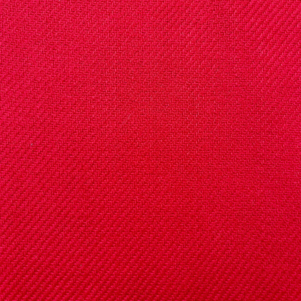 1970’s Bright Red Solid Color Bonded Fabric- Acrylic- BTY (J7)