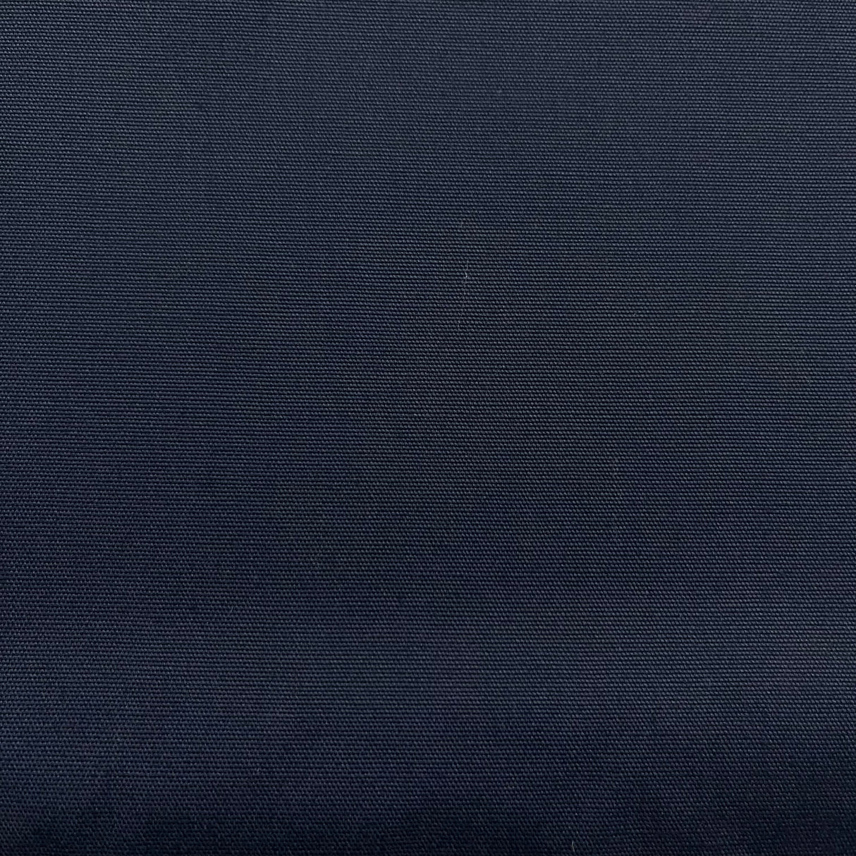 1970’s Deep Navy Blue Solid Fabric - Polyester Cotton Blend- BTY