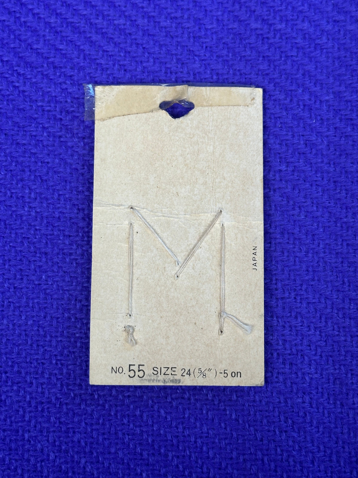 1960’s La Mode Shell Shank Buttons - Set of 5 - 5/8" - on card