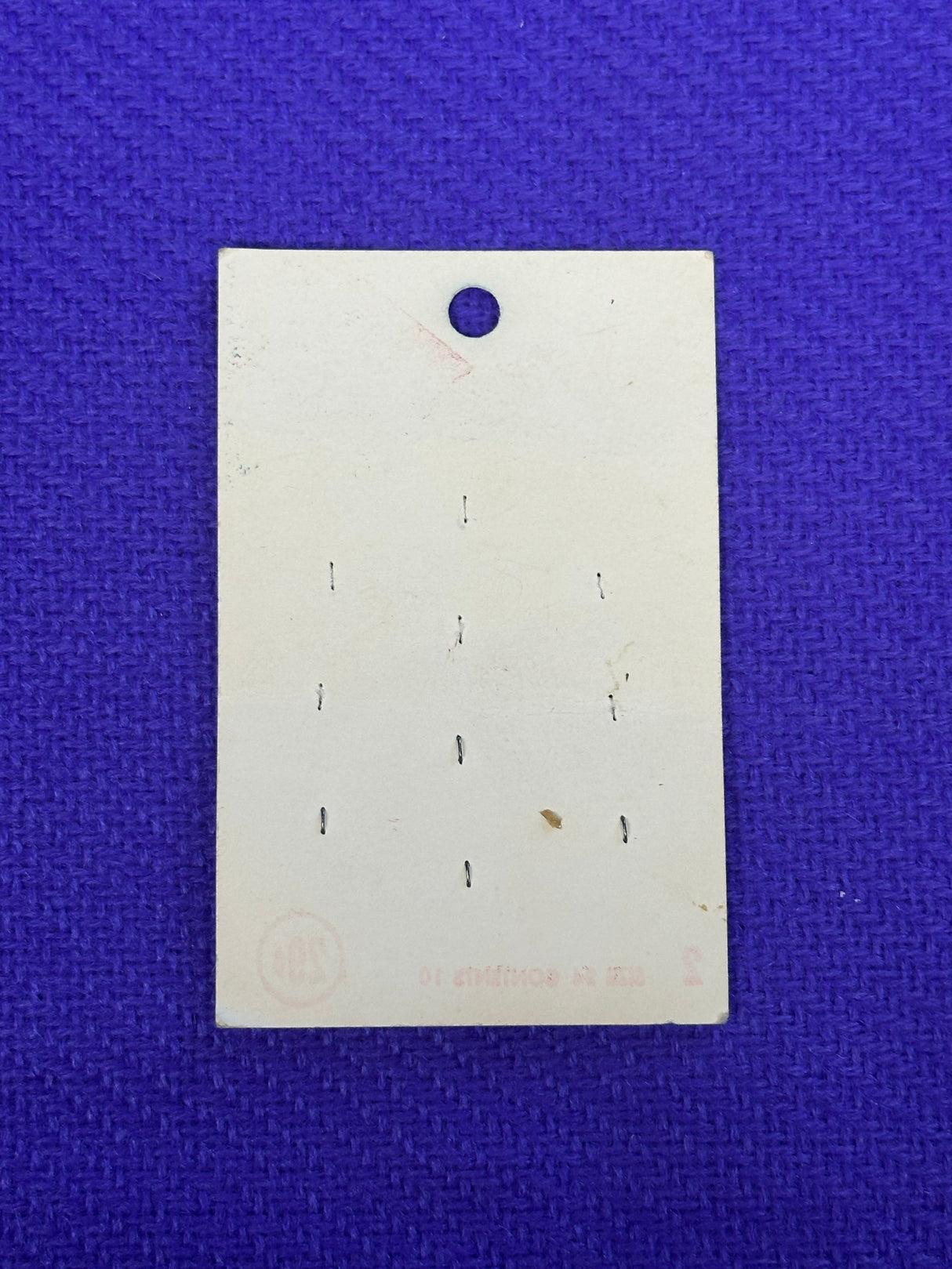 1970’s Everyday Buttons White Plastic Buttons - Set of 4 - 5/8" -  on card