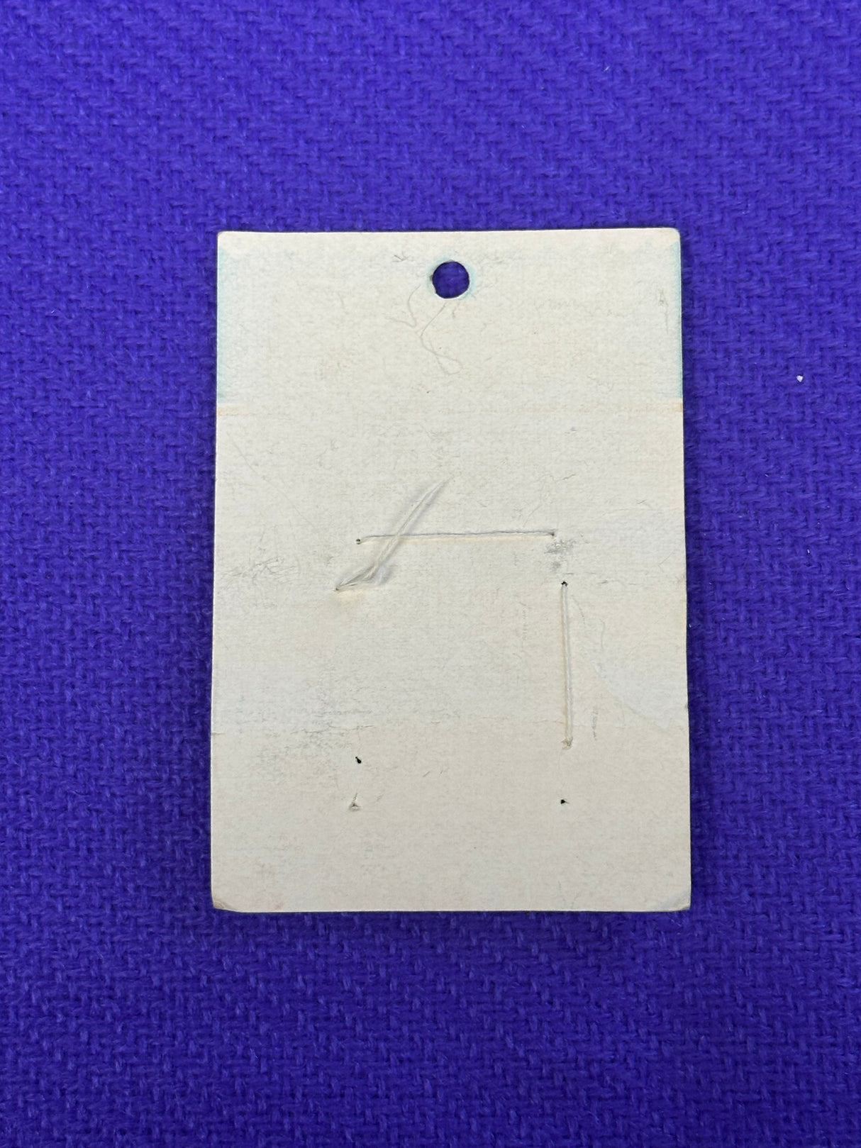 1980’s Grant's Fashion Set White Shank Buttons - Set of 2 - 1" -  on card